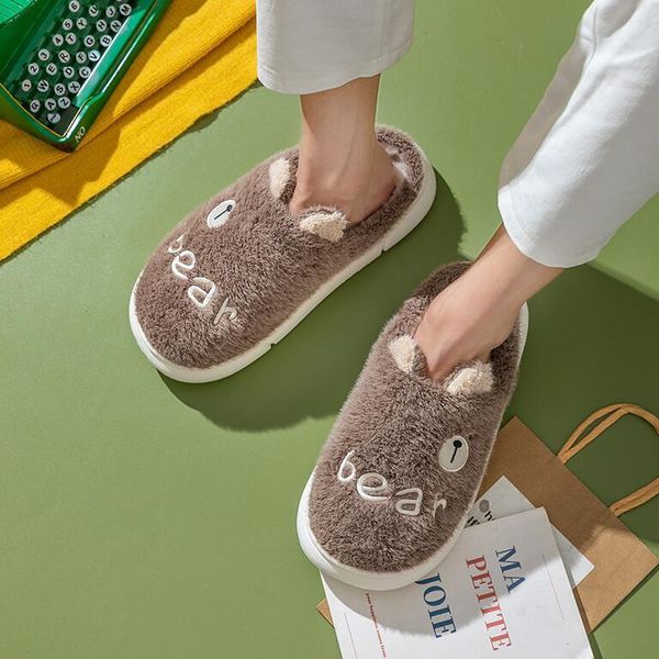 slippers women home winter plush warm shoes fashion man flat cute wear resistant thick bottom female, Black
slippers women home winter plush warm shoes fashion man flat cute wear resistant thick bottom female, Black