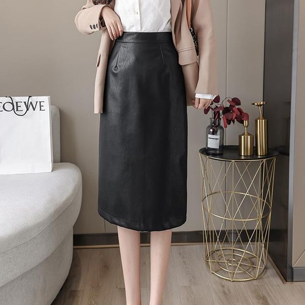 skirts black leather skirt pu women pencil midi solid slim bodycon elengant high waist jupe crayon cuir falda cuero 2021 winter
skirts black leather skirt pu women pencil midi solid slim bodycon elengant high waist jupe crayon cuir falda cuero 2021 winter