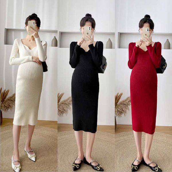 maternity dresses sweater dress for autumn warm knitted sweaters of winter women's clothes pregnant women pregnancy, White
maternity dresses sweater dress for autumn warm knitted sweaters of winter women's clothes pregnant women pregnancy, White