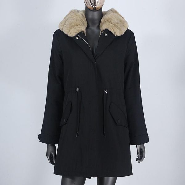 women's fur & faux 2021 long waterproof parka winter jacket women real coat natural rex warm detachable overcoat outerwear, Black
women's fur & faux 2021 long waterproof parka winter jacket women real coat natural rex warm detachable overcoat outerwear, Black