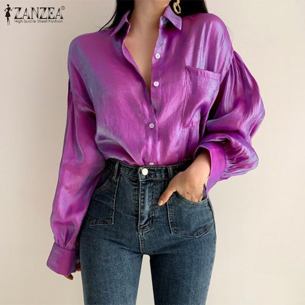 women's blouses & shirts elegant 2022 autumn gradient casual solid puff sleeve female lapel collar loose oversized, White
women's blouses & shirts elegant 2022 autumn gradient casual solid puff sleeve female lapel collar loose oversized, White