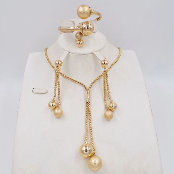 jewelry sets african wedding necklace big bead pendant earrings ring bracelet gold charm women bridal accessories, Black
jewelry sets african wedding necklace big bead pendant earrings ring bracelet gold charm women bridal accessories, Black