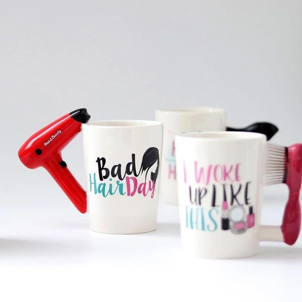 mugs 3d hand painted ceramic creative girl tool hair dryer beauty handle tea coffee mug funny drinkware table decor novelty gift
mugs 3d hand painted ceramic creative girl tool hair dryer beauty handle tea coffee mug funny drinkware table decor novelty gift