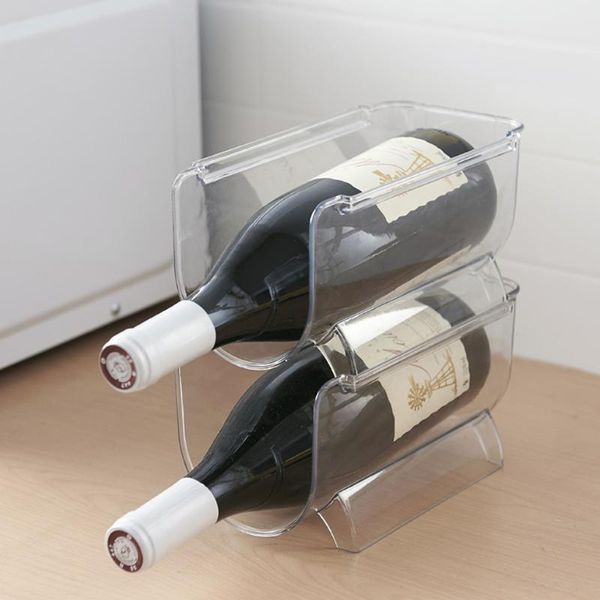 hooks & rails 2pcs transparent wine storage rackfridge red bottle holder pp rack refrigerator organizer stand
hooks & rails 2pcs transparent wine storage rackfridge red bottle holder pp rack refrigerator organizer stand