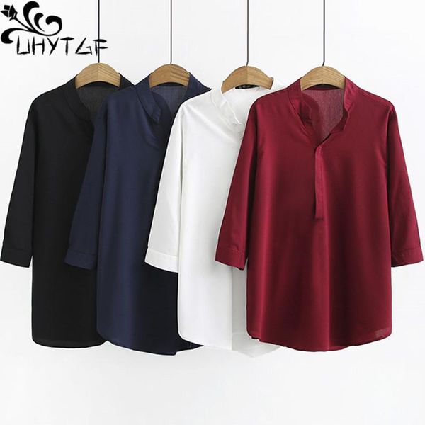 women's blouses & shirts uhytgf feminine blouse oversized summer chiffon shirt women solid color pullover casual woman camisa femenina4, White
women's blouses & shirts uhytgf feminine blouse oversized summer chiffon shirt women solid color pullover casual woman camisa femenina4, White