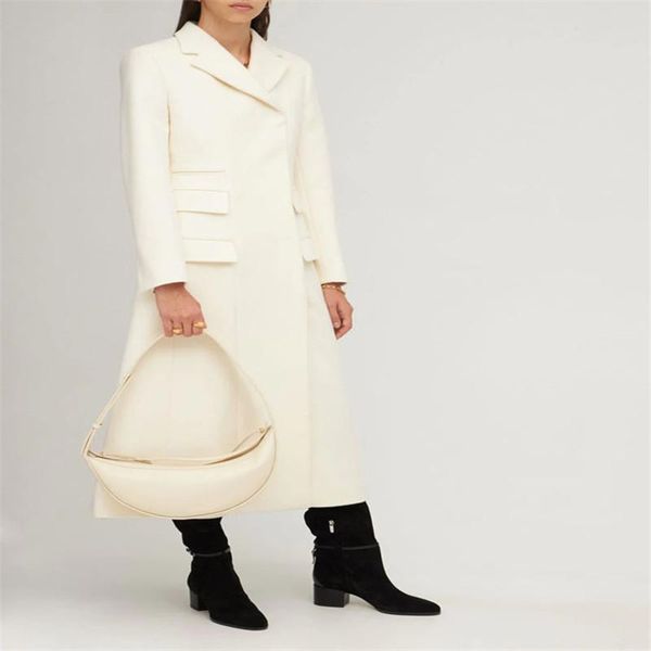 women's wool & blends 2022 autumn winter woolen coat women temperament long jackets pocket rear split white jacket female slim overcoat, Black
women's wool & blends 2022 autumn winter woolen coat women temperament long jackets pocket rear split white jacket female slim overcoat, Black