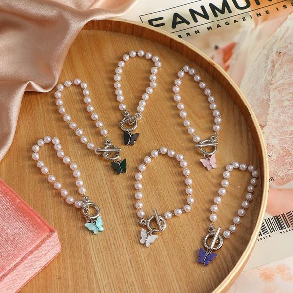 link, chain famshin boho acrylic butterfly pendant bracelets for women silver color chains cute pearls bracelet bangles 2021 trend jewelry, Black
link, chain famshin boho acrylic butterfly pendant bracelets for women silver color chains cute pearls bracelet bangles 2021 trend jewelry, Black