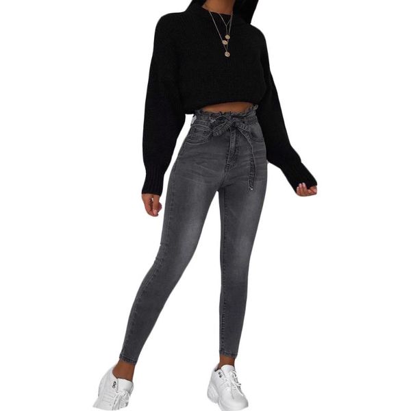 women's pants & capris 2021 autumn winter women jeans ladies high waist sashes pencil denim vintage ruffle casual skinny trousers plus, Black;white
women's pants & capris 2021 autumn winter women jeans ladies high waist sashes pencil denim vintage ruffle casual skinny trousers plus, Black;white
