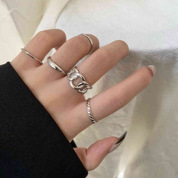 fashion punk joint ring set geometric minimalist jewelry metal circular gold rings for women street party wedding accessories, Golden;silver
fashion punk joint ring set geometric minimalist jewelry metal circular gold rings for women street party wedding accessories, Golden;silver