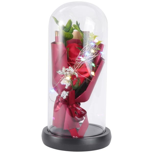 decorative flowers & wreaths 1pc christmas led lights glass shade preserved rose flower bouquet adornment
decorative flowers & wreaths 1pc christmas led lights glass shade preserved rose flower bouquet adornment