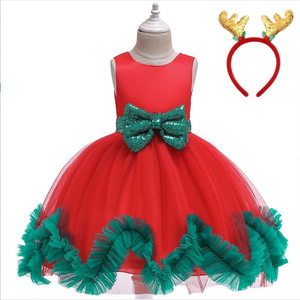 girl's dresses christmas girls sequins sleeveless bow soft yarn princess es for wedding party kids clothes 3-8y d0107 5eg1, Red;yellow
girl's dresses christmas girls sequins sleeveless bow soft yarn princess es for wedding party kids clothes 3-8y d0107 5eg1, Red;yellow