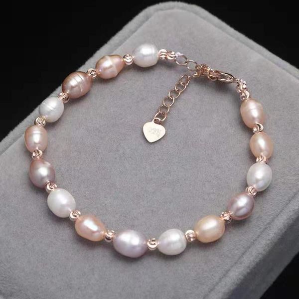 hand string bracelet fresh water pearl bracelet meter shaped pearl bracelet female adjustable gift for mother goddess, Black
hand string bracelet fresh water pearl bracelet meter shaped pearl bracelet female adjustable gift for mother goddess, Black