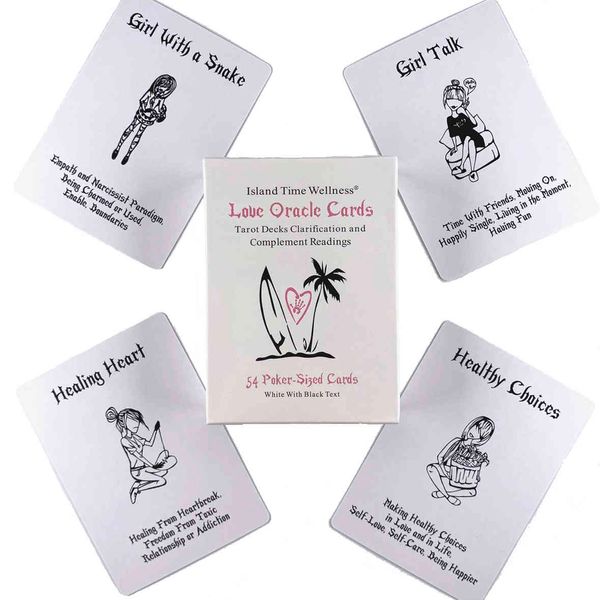 white island time wellness love oracles cards leisure party table game fortune-telling tarot deck with guide book
white island time wellness love oracles cards leisure party table game fortune-telling tarot deck with guide book
