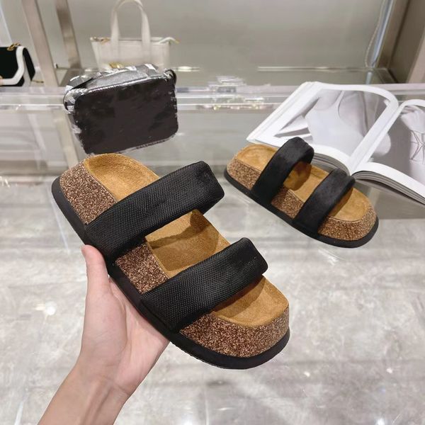 22ss net red counter muffin slippers with soft upper feet customized cloth upper imported rubber + oak composite sole, Black
22ss net red counter muffin slippers with soft upper feet customized cloth upper imported rubber + oak composite sole, Black