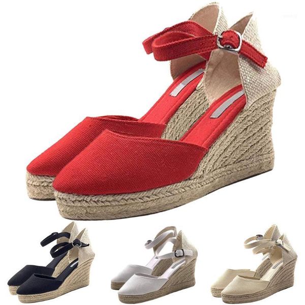 sandals women bohemian canvas thick-soled ethnic style wedge shoes red summer 2021 wedges for ladies1, Black
sandals women bohemian canvas thick-soled ethnic style wedge shoes red summer 2021 wedges for ladies1, Black