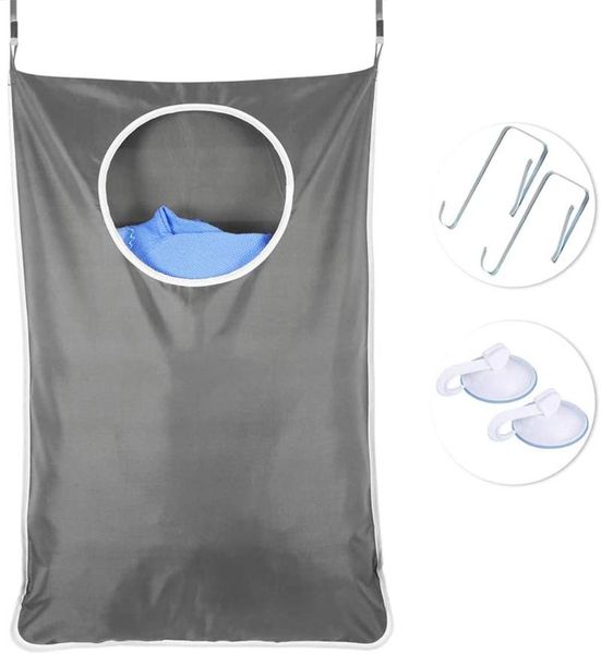 storage bags door hanging laundry hamper bag, space saving wall basket bag with hooks and suction
storage bags door hanging laundry hamper bag, space saving wall basket bag with hooks and suction