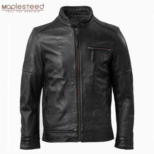 men's leather & faux men jacket quilted 100% natural cowhide slim fit male skin coat man's clothing autumn winter asian size m265, Black
men's leather & faux men jacket quilted 100% natural cowhide slim fit male skin coat man's clothing autumn winter asian size m265, Black