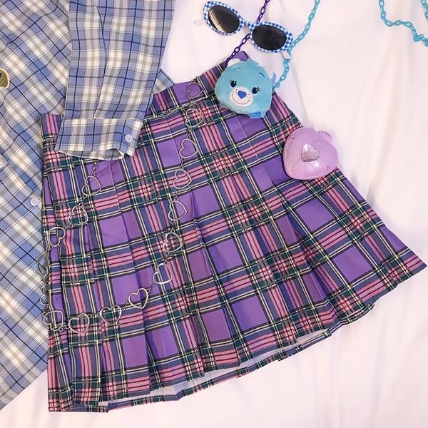 skirts women cute kawaii harajuku korean preppy style uniform pleated short mini a-line high waist ladies plaid, Black
skirts women cute kawaii harajuku korean preppy style uniform pleated short mini a-line high waist ladies plaid, Black