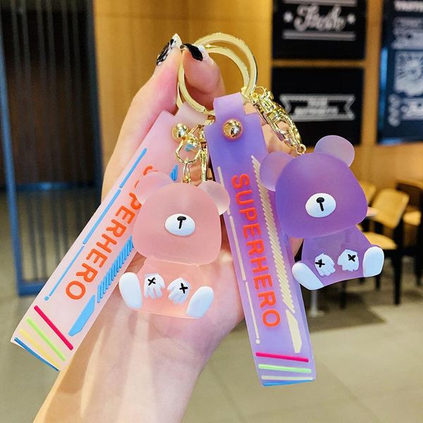 keychains creative resin transparent crystal palm bear keychain girl heart pendant gift wrist rope key chain couple bag charm accessories, Silver
keychains creative resin transparent crystal palm bear keychain girl heart pendant gift wrist rope key chain couple bag charm accessories, Silver