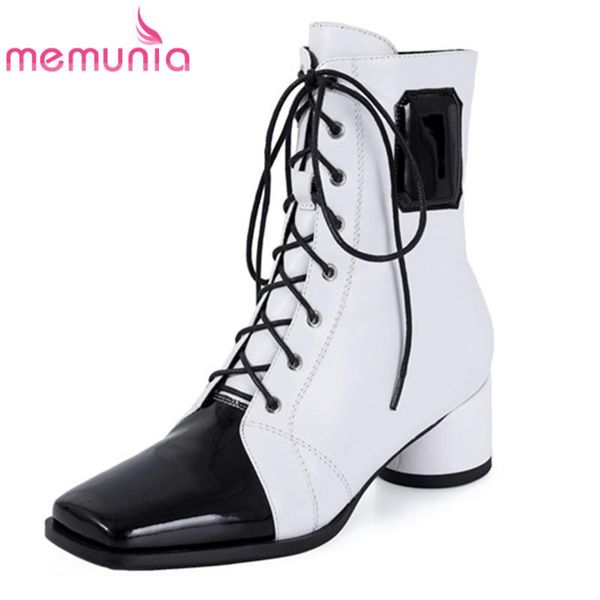 boots memunia 2021 5cm high heel woman square toe lace up mixed colors autumn winter fashion shoes women ankle, Black
boots memunia 2021 5cm high heel woman square toe lace up mixed colors autumn winter fashion shoes women ankle, Black