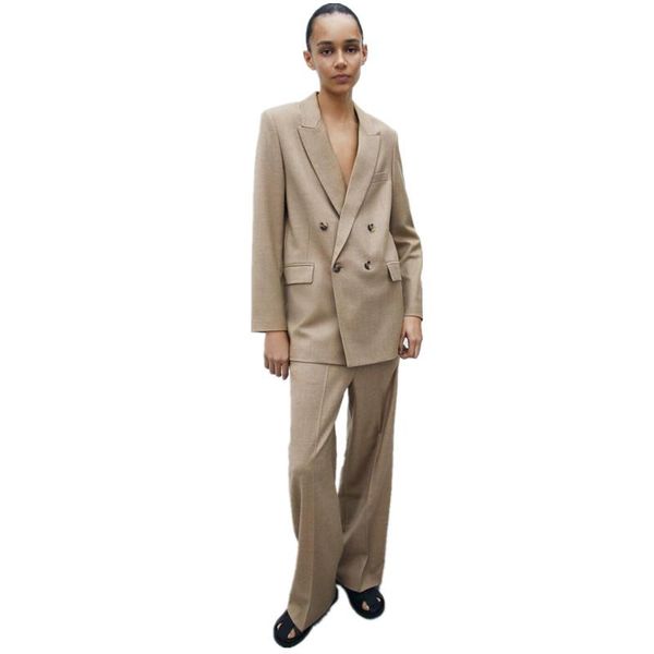 khaki suits 2 piece women blazer set office lady long sleeve loose casual suit jacket and pants two conjuntos feminino women's, White
khaki suits 2 piece women blazer set office lady long sleeve loose casual suit jacket and pants two conjuntos feminino women's, White