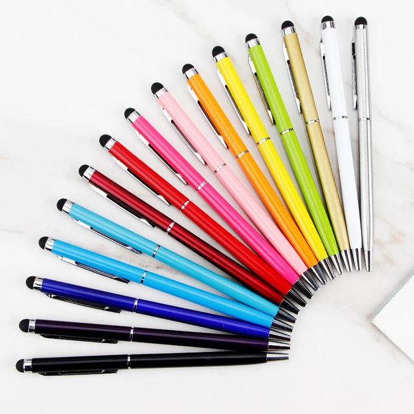 ballpoint pens 100pcs/lot 11 color black gold white blue roller metal pen 0.7mm 2in1 fiber point stylus gift can custom your logo, Blue;orange
ballpoint pens 100pcs/lot 11 color black gold white blue roller metal pen 0.7mm 2in1 fiber point stylus gift can custom your logo, Blue;orange
