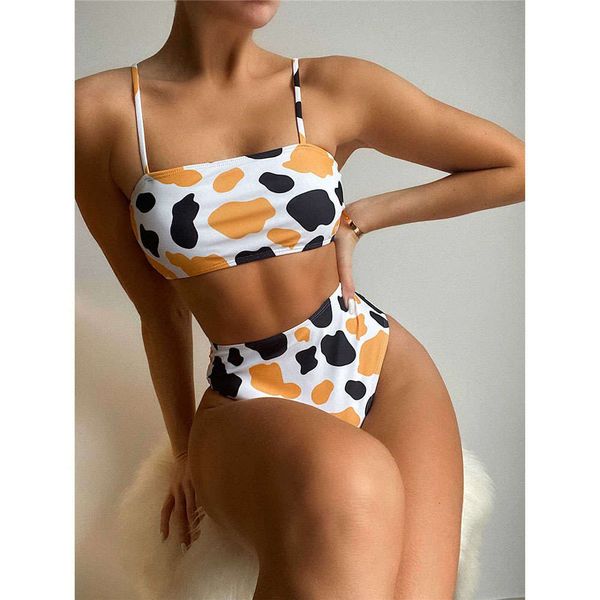 2021 summer print female swimsuit high waist bikini women swimwear high cut bikini set padded bather bathing suit swim lady, White;black
2021 summer print female swimsuit high waist bikini women swimwear high cut bikini set padded bather bathing suit swim lady, White;black