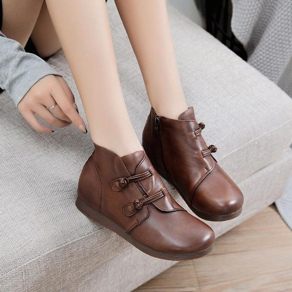 boots national style short decorative side zipper single autumn and winter inner heightening, Black
boots national style short decorative side zipper single autumn and winter inner heightening, Black
