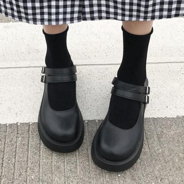 women single shoes lolita buckle platform wedges cosplay japanese pumps cute girls marry janes dress, Black
women single shoes lolita buckle platform wedges cosplay japanese pumps cute girls marry janes dress, Black