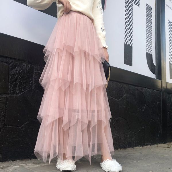 skirts spring woman high waist irregular mesh women long tutu sweet solid mujer faldas femme jupes streetwear zhq7, Black
skirts spring woman high waist irregular mesh women long tutu sweet solid mujer faldas femme jupes streetwear zhq7, Black