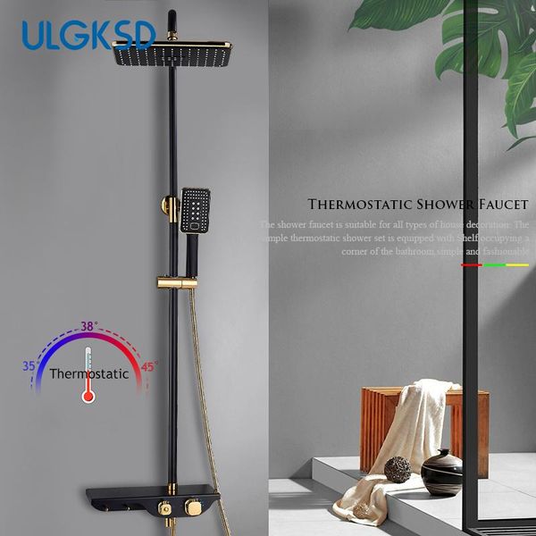 thermostatic bathroom shower faucet rainfall head 3ways abs hand dual handles mixer taps sets
thermostatic bathroom shower faucet rainfall head 3ways abs hand dual handles mixer taps sets