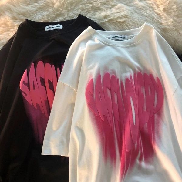women's t-shirt casual o-neck heart print women 2021 arrival spring summer short sleeve loose female basic t shirt femme y657, White
women's t-shirt casual o-neck heart print women 2021 arrival spring summer short sleeve loose female basic t shirt femme y657, White