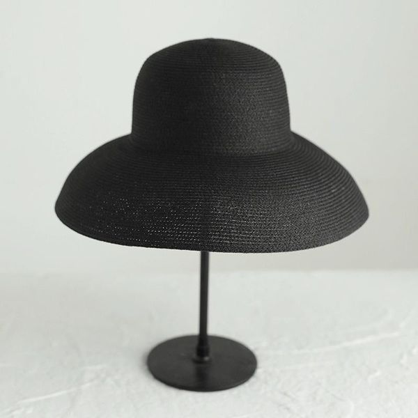 wide brim hats hepburn summer sun hat lady solid plain elegant large round sunscreen floppy straw beach panama chapeau, Blue;gray
wide brim hats hepburn summer sun hat lady solid plain elegant large round sunscreen floppy straw beach panama chapeau, Blue;gray
