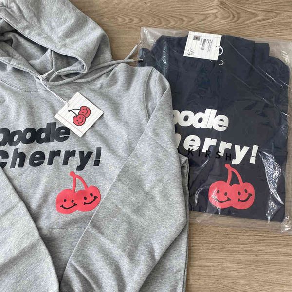 brand hoodie korea chao brand kir * h autumn new product letter smiling face cherry hooded sweater for men and women bf style lovers, Black
brand hoodie korea chao brand kir * h autumn new product letter smiling face cherry hooded sweater for men and women bf style lovers, Black