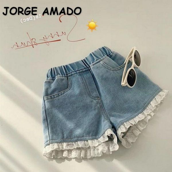 shorts 2021 korean style summer kids girls elastic waist denim pocket lace pants children casual fashion clothes e1790, Black
shorts 2021 korean style summer kids girls elastic waist denim pocket lace pants children casual fashion clothes e1790, Black