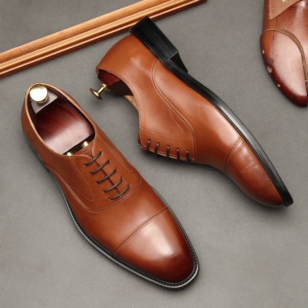 luxury handmade men oxford shoes genuine leather brown black round head lace up wedding office dress shoes formal men shoes
luxury handmade men oxford shoes genuine leather brown black round head lace up wedding office dress shoes formal men shoes