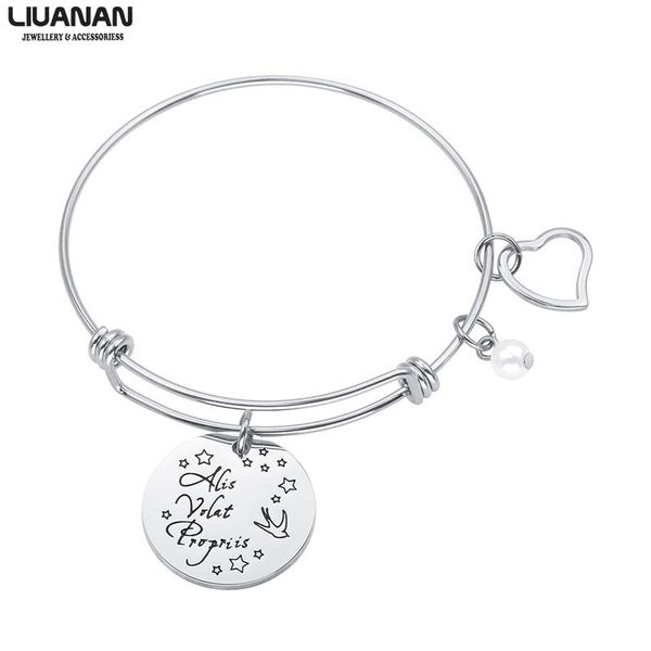 charm bracelets alis volat propriis bangle for women birthday gifts her silver color bracelet woman inspirational feminist jewelry, Golden;silver
charm bracelets alis volat propriis bangle for women birthday gifts her silver color bracelet woman inspirational feminist jewelry, Golden;silver