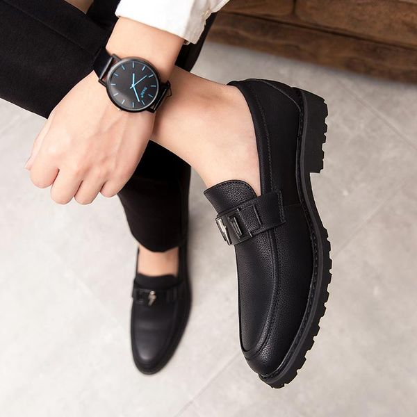 dress shoes increased genuine leather italian pointed soft bottom comfortable large size formal bussiness offical wedding, Black
dress shoes increased genuine leather italian pointed soft bottom comfortable large size formal bussiness offical wedding, Black