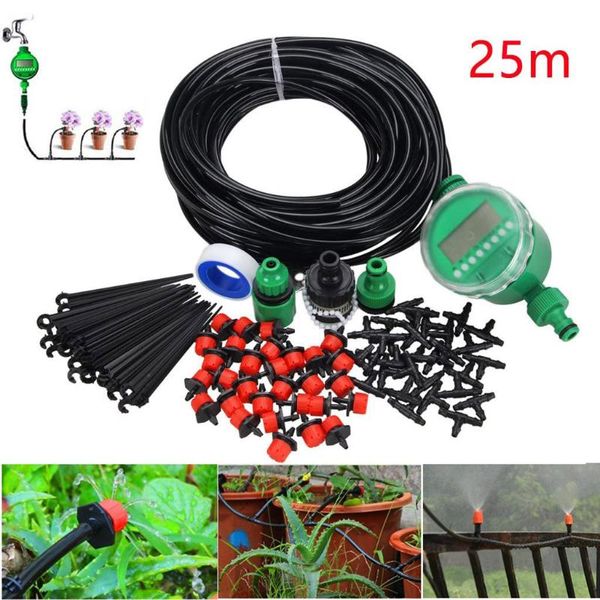 water irrigation system kit drip garden timer tubing hose watering kits flower pot can tool equipments
water irrigation system kit drip garden timer tubing hose watering kits flower pot can tool equipments