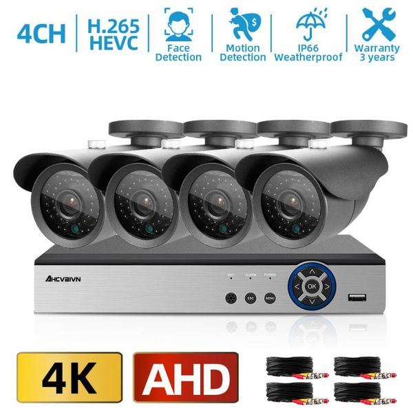 h.265 4k cctv camera system 4ch dvr 4*8mp face detection 6 in 1 infrared ahd security kit wireless kits
h.265 4k cctv camera system 4ch dvr 4*8mp face detection 6 in 1 infrared ahd security kit wireless kits