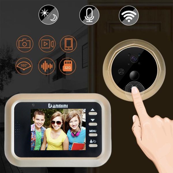 color screen digital door peephole viewer night vision camera motion detection video doorbell security alarm type equipment doorbells
color screen digital door peephole viewer night vision camera motion detection video doorbell security alarm type equipment doorbells
