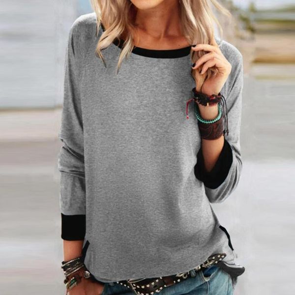 women's t-shirt vintage pullover long sleeve o neck casual solid loose simple hoodie streetwear spring autumn harajuku women sweatshir, White
women's t-shirt vintage pullover long sleeve o neck casual solid loose simple hoodie streetwear spring autumn harajuku women sweatshir, White