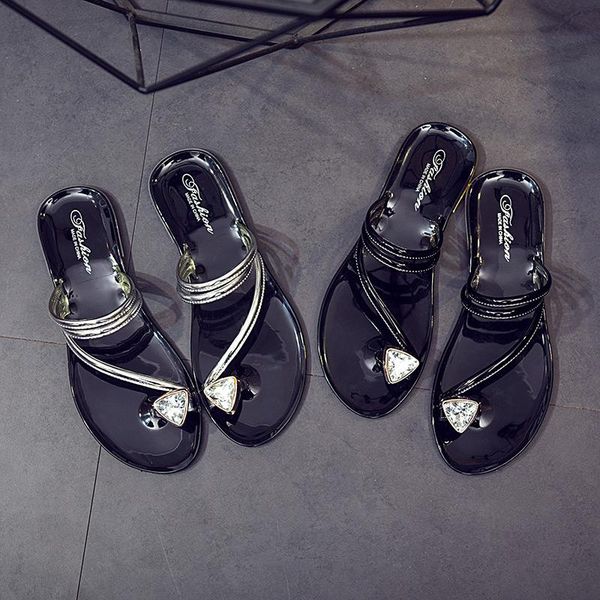 slippers women summer flat bling cute crystal soft jelly shoes female flip flops sandals outdoor beach ladies slides plus size, Black
slippers women summer flat bling cute crystal soft jelly shoes female flip flops sandals outdoor beach ladies slides plus size, Black