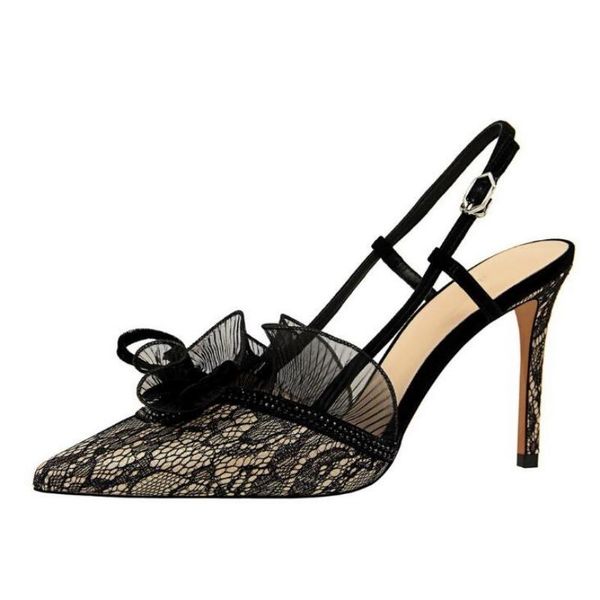{d&henlu}mesh shoes heel women mules high heels woman party slingback shoe hollow sandals escarpins femme dress, Black
{d&henlu}mesh shoes heel women mules high heels woman party slingback shoe hollow sandals escarpins femme dress, Black