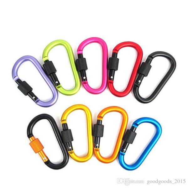 8cm aluminum alloy carabiner d-ring key chain clip multi-color camping keyring snap hook outdoor travel kit quickdraws 2121
8cm aluminum alloy carabiner d-ring key chain clip multi-color camping keyring snap hook outdoor travel kit quickdraws 2121