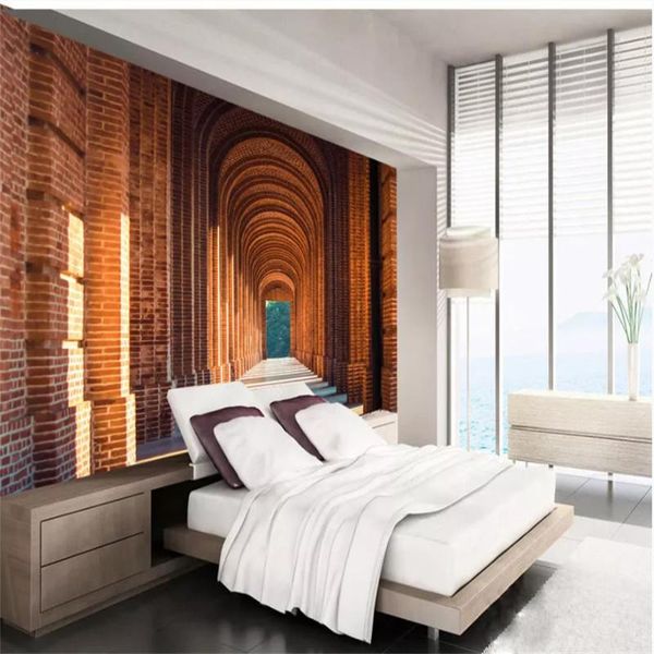 wallpapers retro european red brick arched corridor po extension space wall mural papers home decor papel de parede 3d
wallpapers retro european red brick arched corridor po extension space wall mural papers home decor papel de parede 3d
