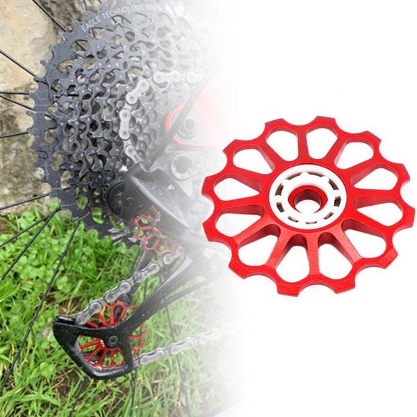 bike derailleurs 12t rear derailleur guide wheel good lubrication performance self-lubricating system aluminium alloy mtb
bike derailleurs 12t rear derailleur guide wheel good lubrication performance self-lubricating system aluminium alloy mtb