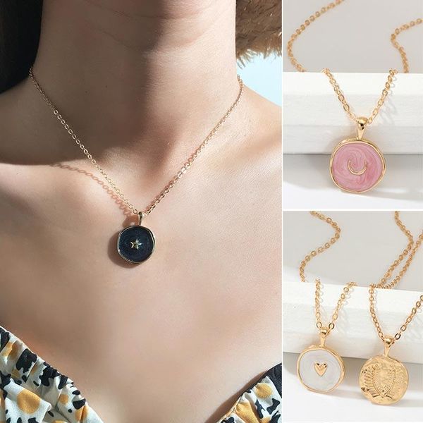 pendant necklaces simple round necklace sweet fashion 1pc korean party cute star harajuku adjustable female gifts heart moon, Silver
pendant necklaces simple round necklace sweet fashion 1pc korean party cute star harajuku adjustable female gifts heart moon, Silver
