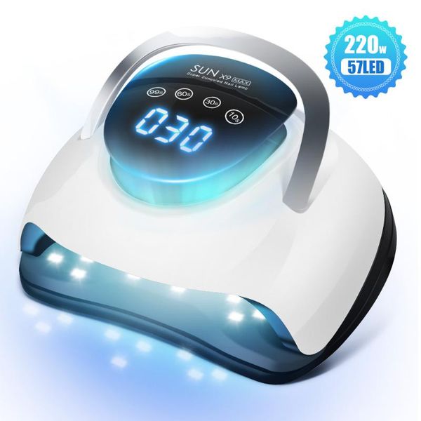 nail dryers 220w uv led lamp gel polish dryer with lcd display touch digital screen 57 leds curing 4 timer smart sensor
nail dryers 220w uv led lamp gel polish dryer with lcd display touch digital screen 57 leds curing 4 timer smart sensor