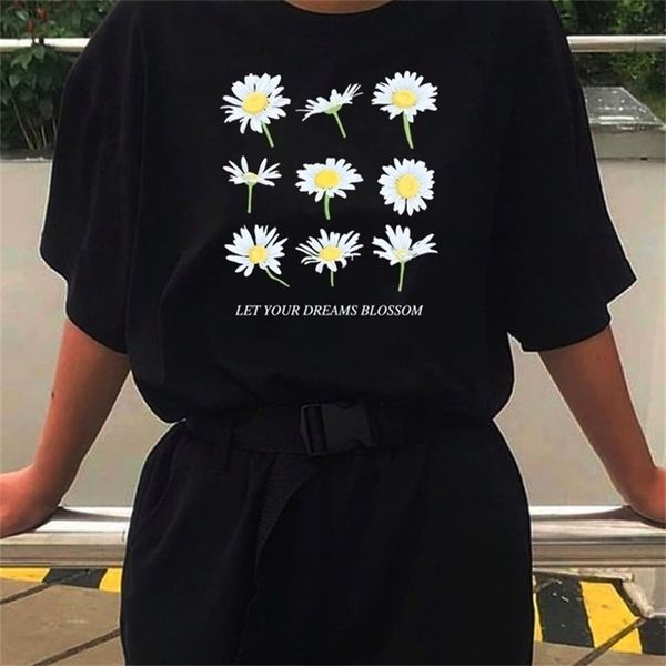 let your dreams blossom quotes daisy printed t-shirt cute grunge aesthetic tee edgy fashion street style 210512, White
let your dreams blossom quotes daisy printed t-shirt cute grunge aesthetic tee edgy fashion street style 210512, White